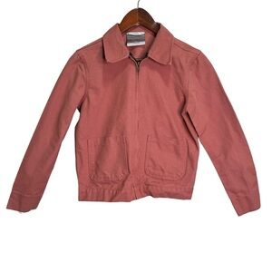Urban Renewal Desert Rose Cropped Canvas Jacket Size XS